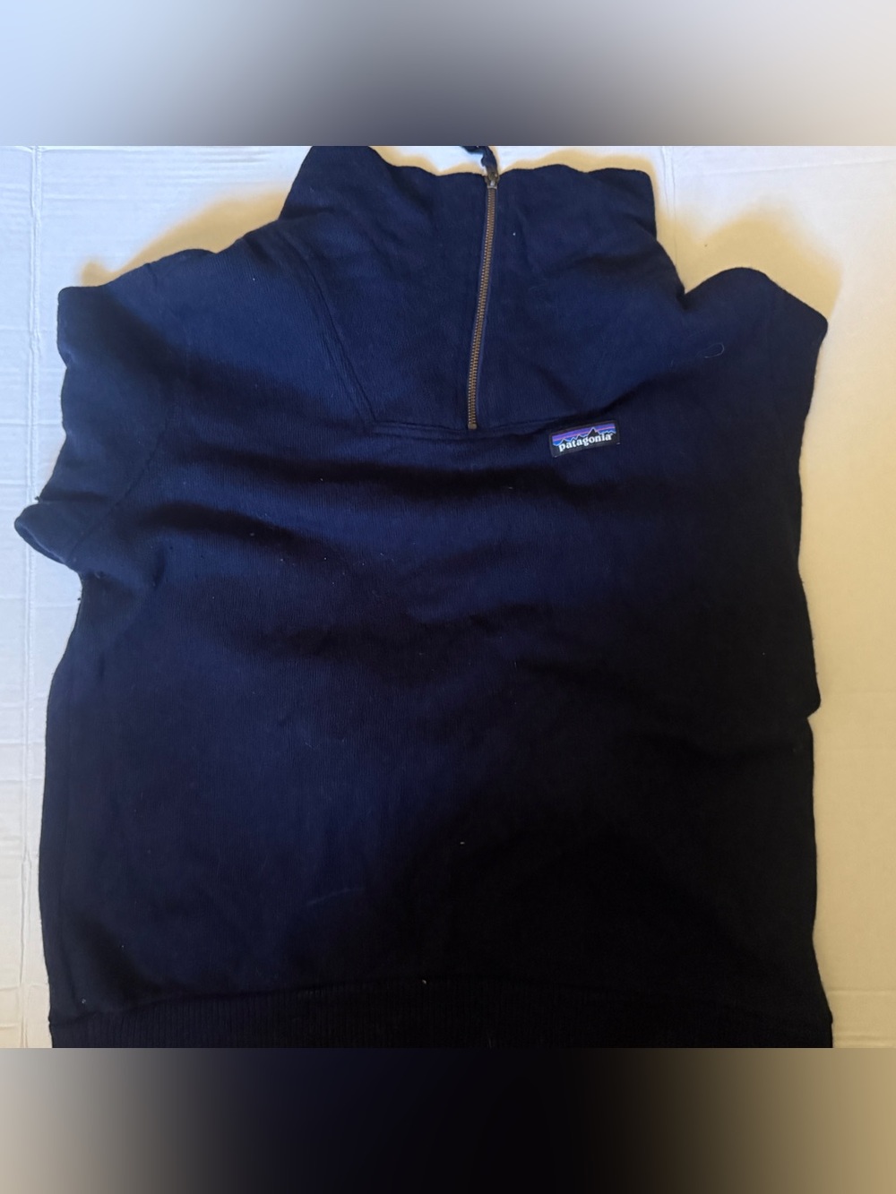 Patagonia Men’s Dark Navy Half-Zip Sweater